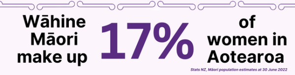 Wahine Maori make up 17% of women in Aotearoa, Stats NZ, Maori population estimates at 30 June 2022